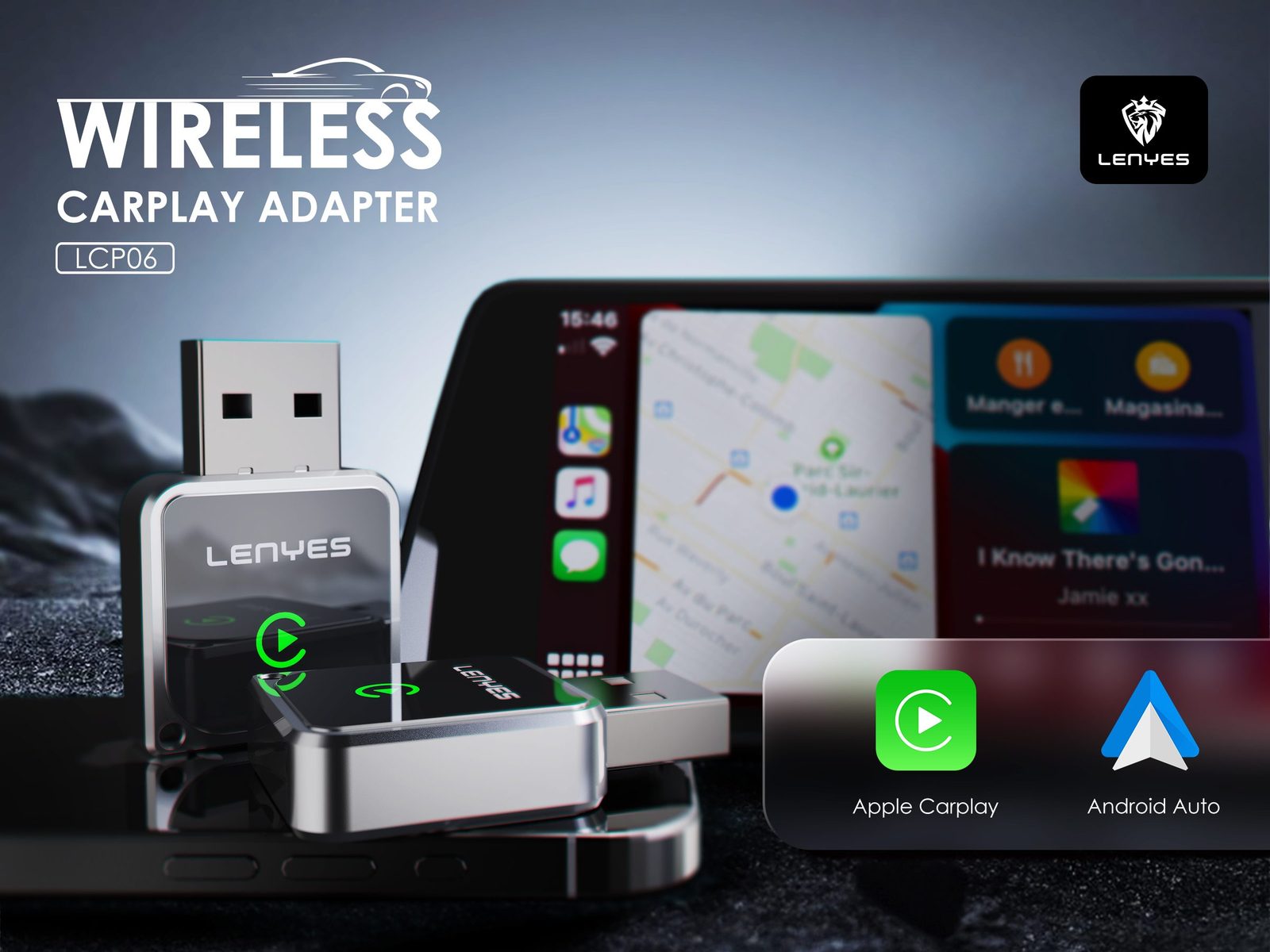 Adaptador Bluetooth Lenyes LCP06 vista 3