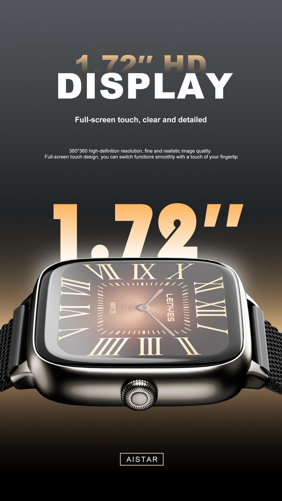 Lenyes AISTAR Smartwatch con Asistente de IA vista 4