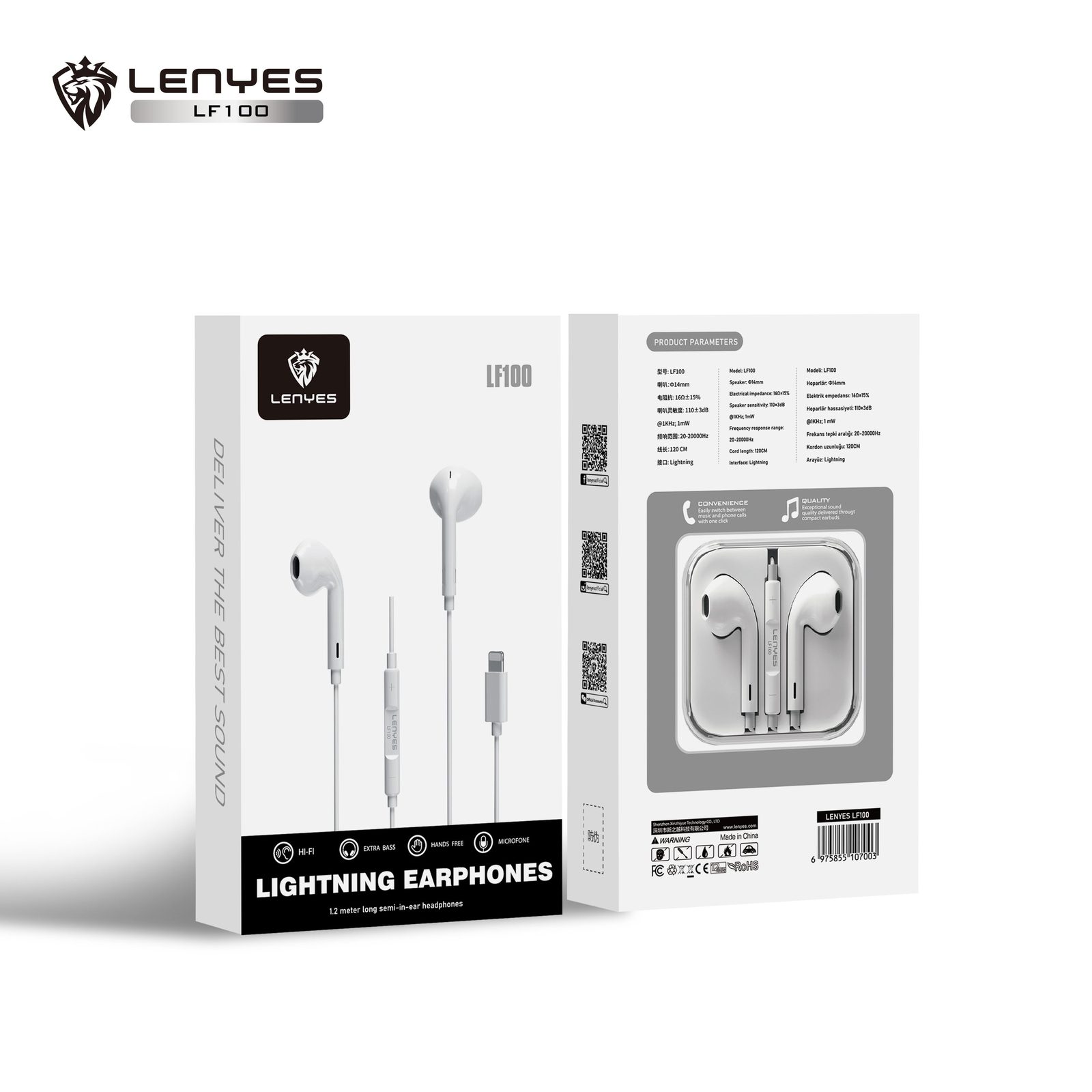 Auriculares Lenyes LF102 con Cable USB-C Hi-Fi vista 3