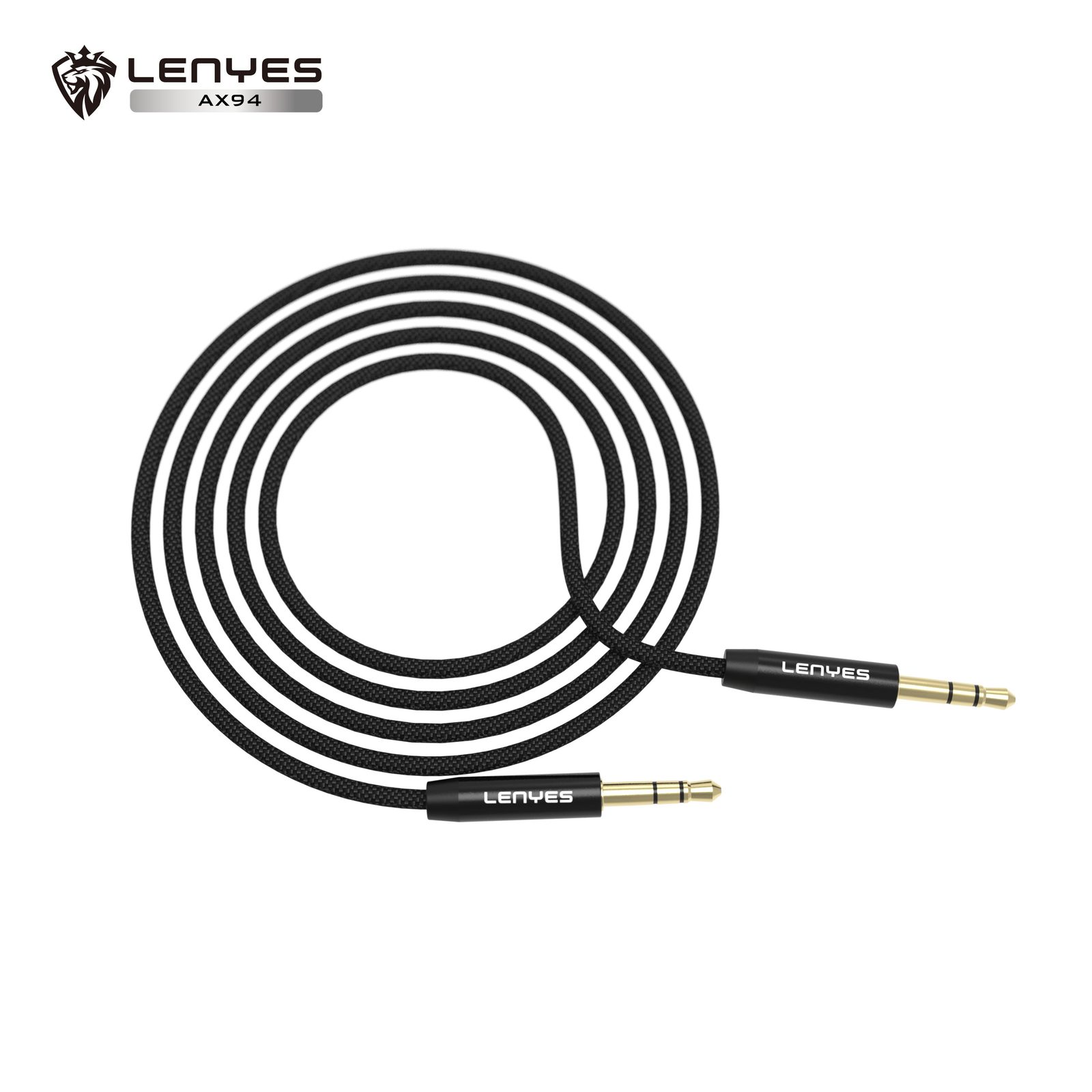 Cable Auxiliar Lenyes AX94 3.5mm Hi-Fi Chapado en Oro vista 4