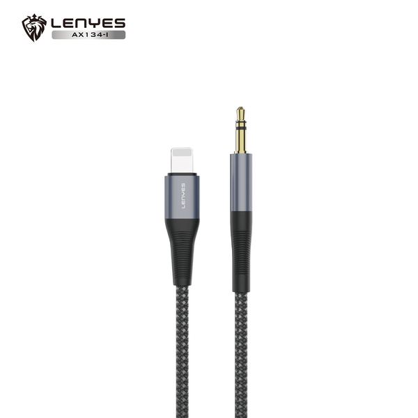 Cable Lenyes AX134 Lightning/Tipo-C a DC3.5mm