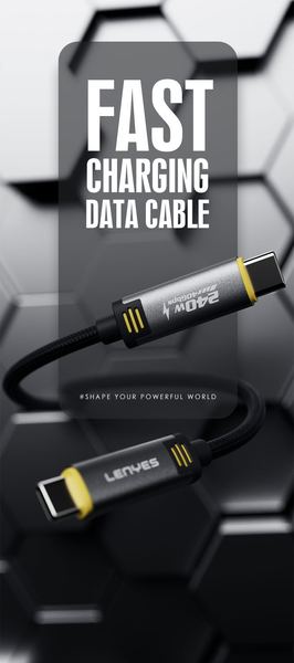 Cable Lenyes LC533 Carga Rápida Trenzado