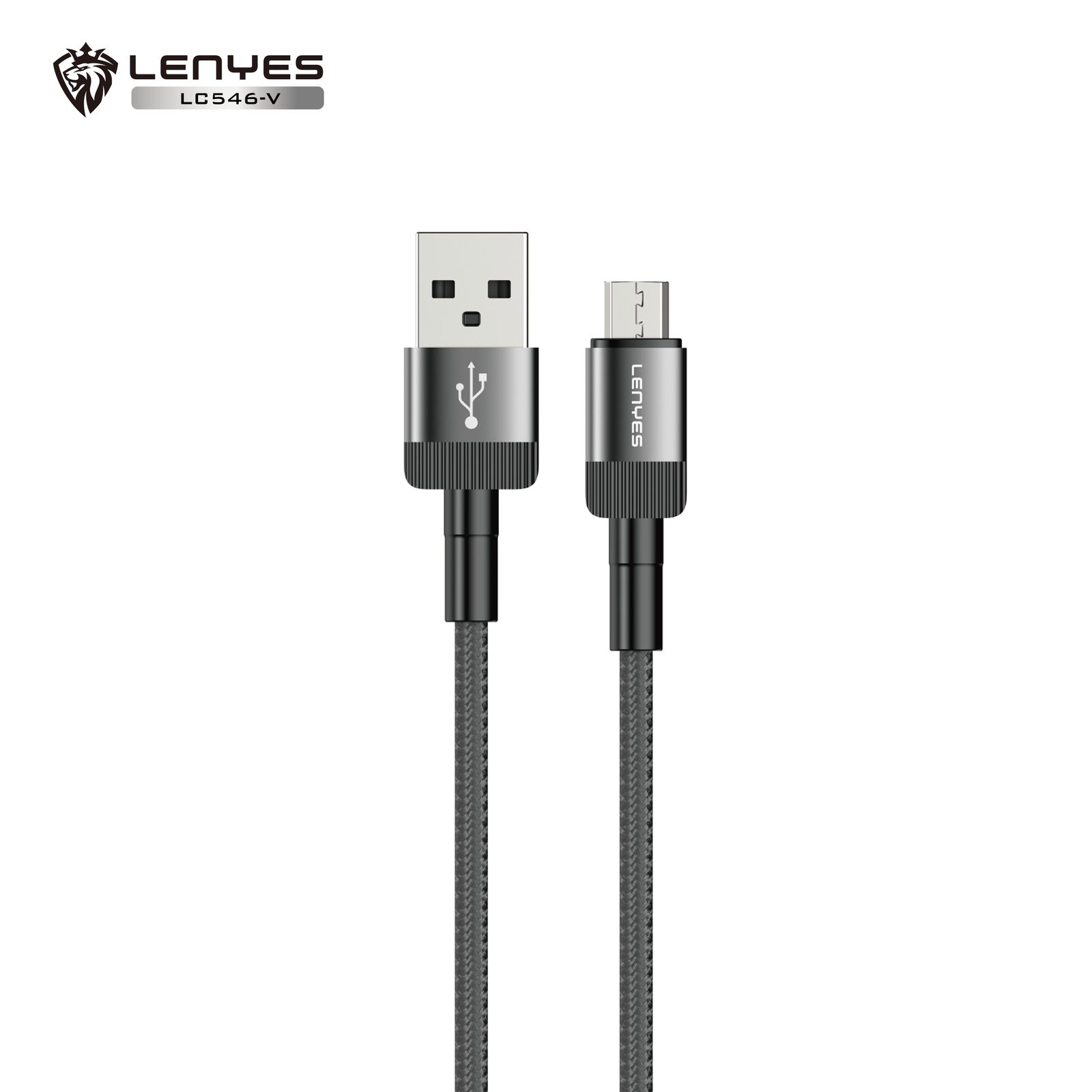Cable Lenyes LC546 USB-A Aluminio y Nylon vista 1