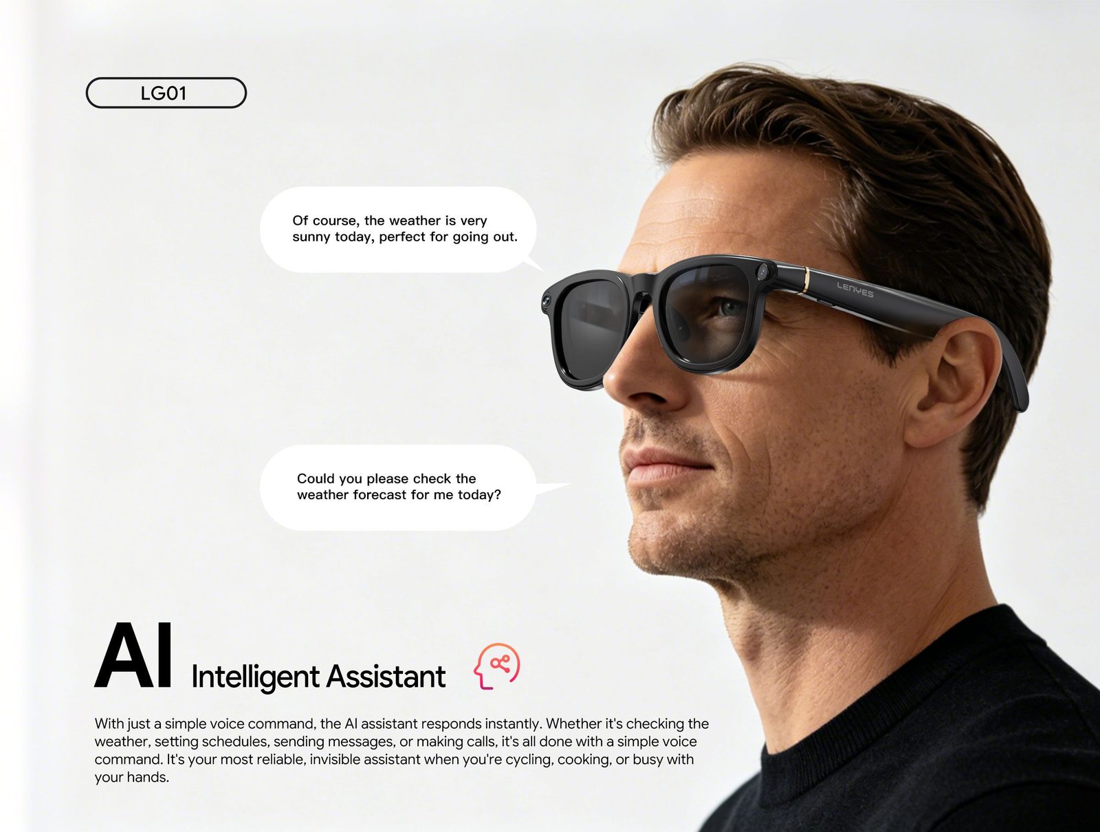 Gafas Inteligentes Lenyes LG01 vista 4