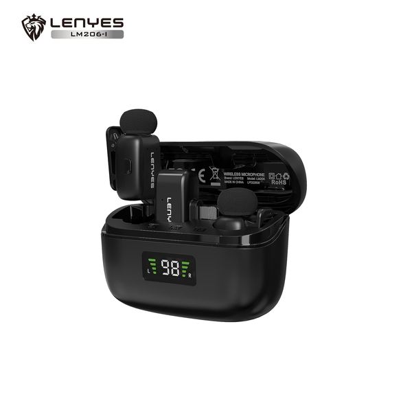 Lenyes LM206 Micrófono Lavalier Inalámbrico USB-C