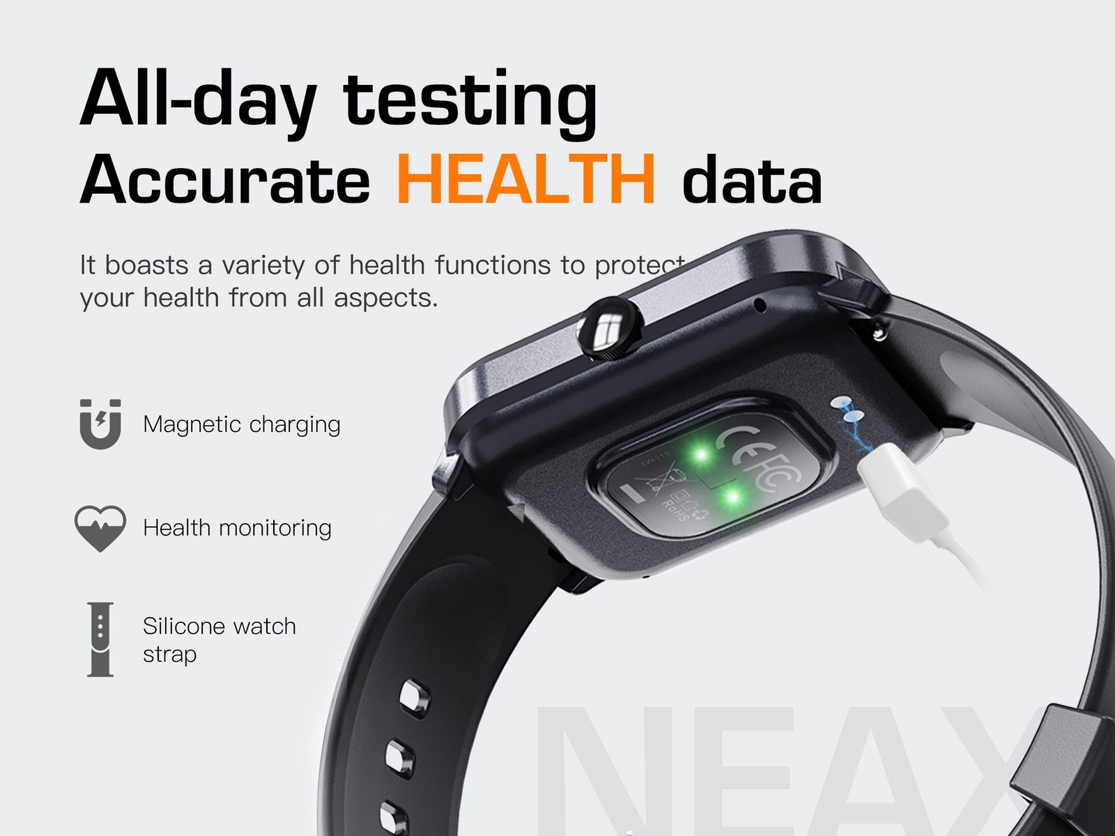 Lenyes NEXA Smartwatch Presión y Estrés vista 6