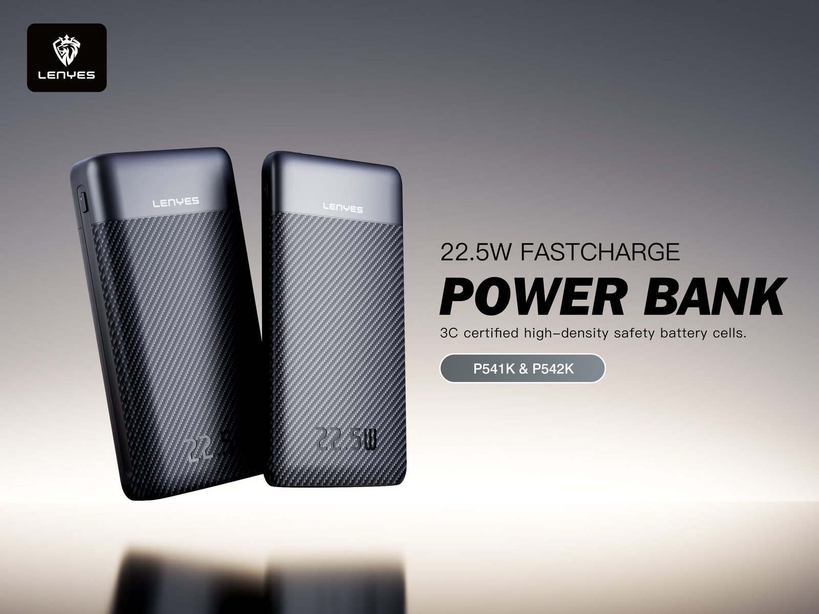 Powerbank Lenyes P542K con Cables Integrados vista 1