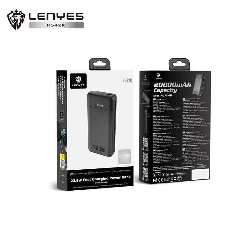 Powerbank Lenyes P542K con Cables Integrados vista 4