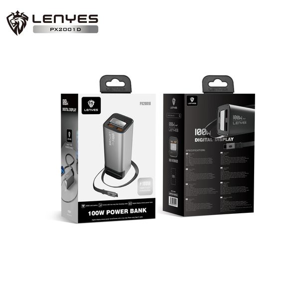 Powerbank Lenyes PX2001D 20.000mAh 100W PD