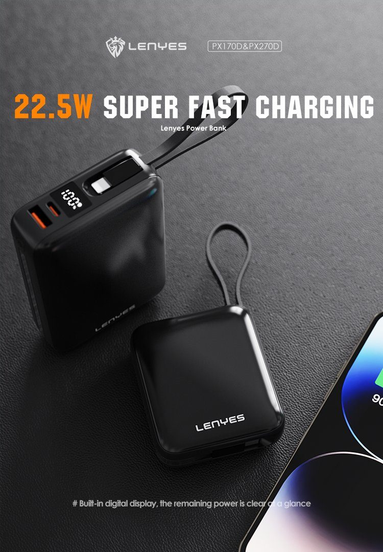 Powerbank Lenyes PX270D 20.000mAh vista 6