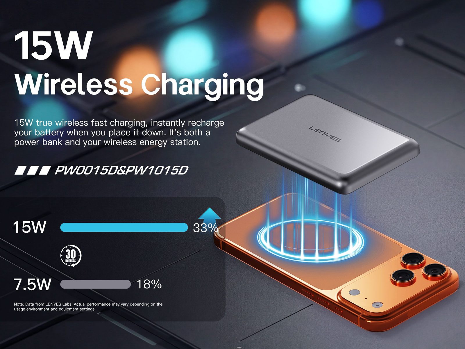 Powerbank Magnético Lenyes PW038D Ultrafino 5.000mAh vista 6