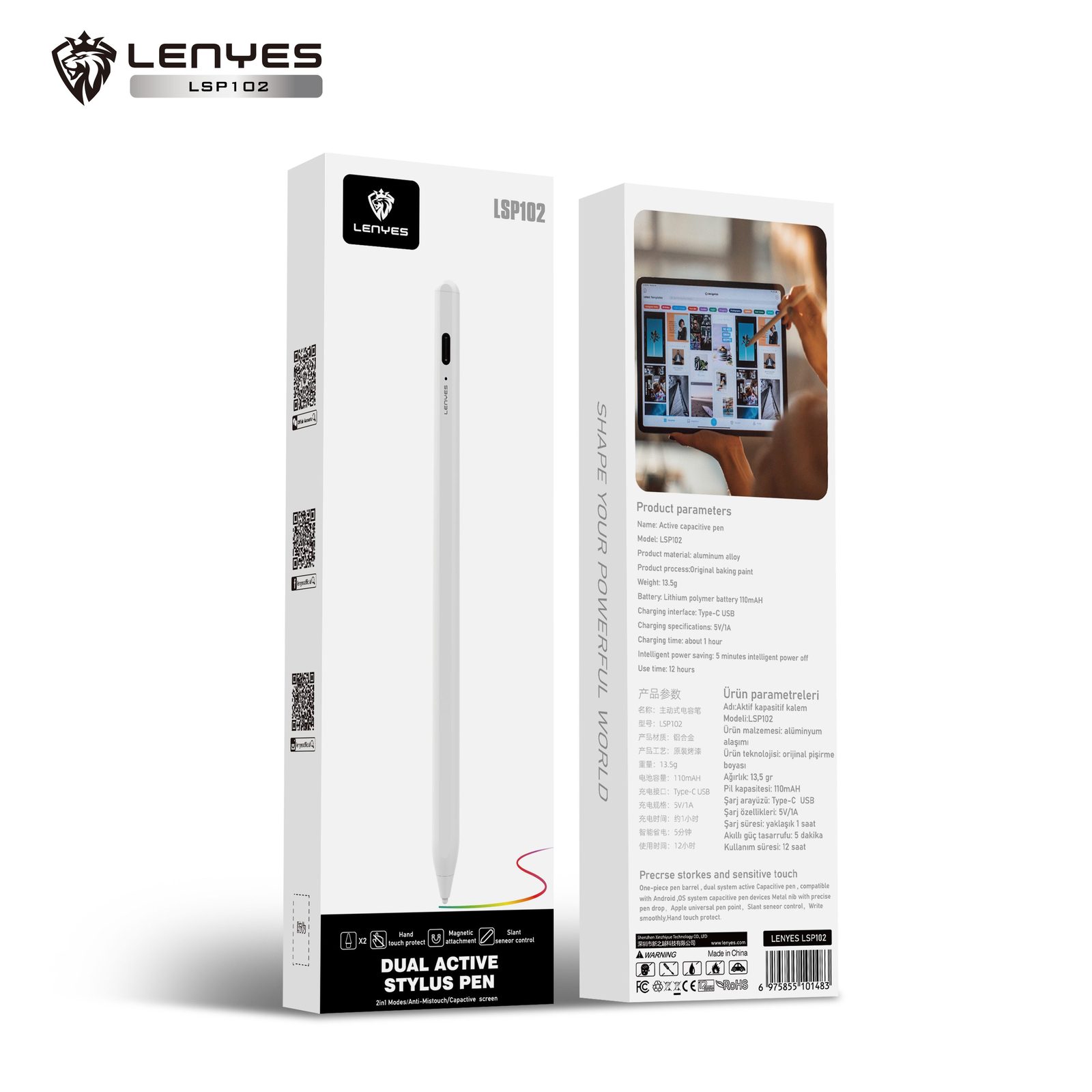 Stylus Pen Lenyes LSP102 Activo 8-10h vista 1