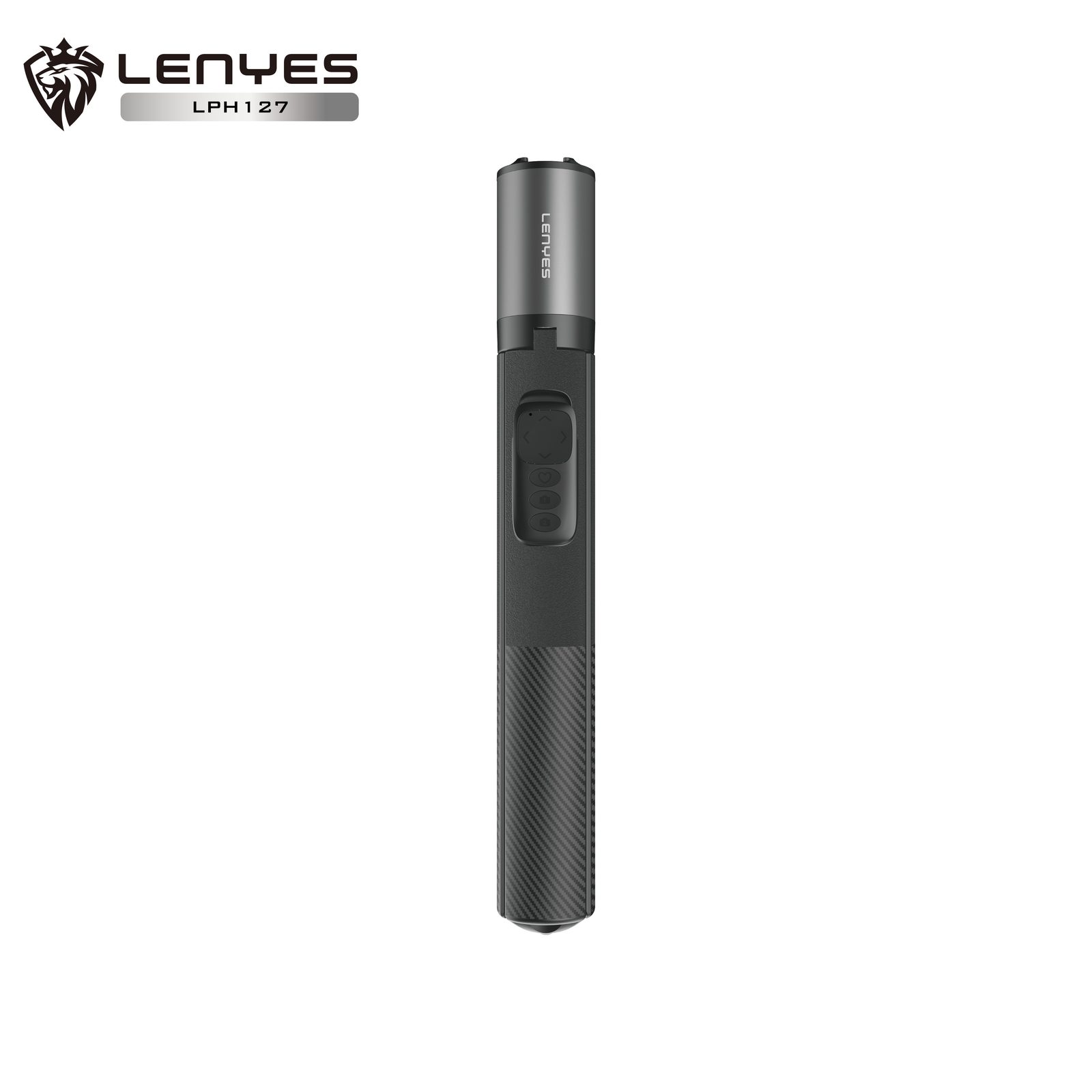 Trípode y Selfie Stick Lenyes LPH127 160cm Zapata Fría vista 3