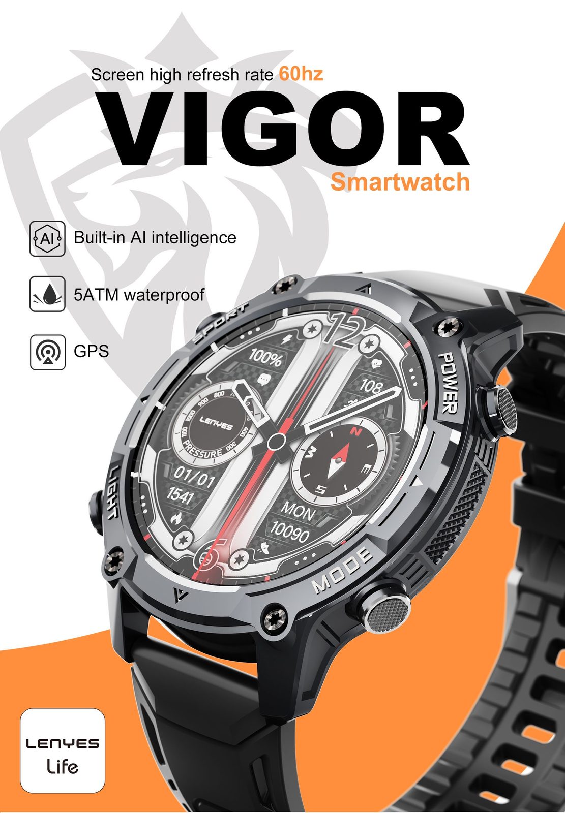 Lenyes VIGOR Smartwatch Táctico Reforzado vista 5